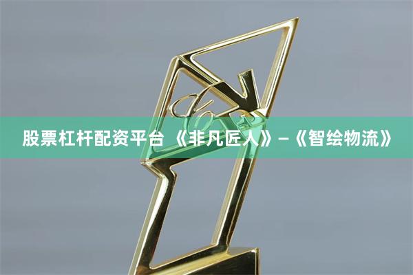 股票杠杆配资平台 《非凡匠人》—《智绘物流》
